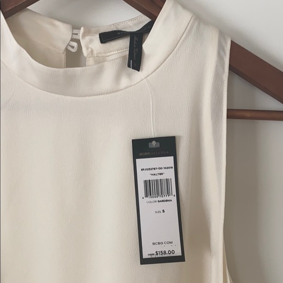 BCBG MaxAzria High Neck Asymmetric Top - Picture 3 of 3